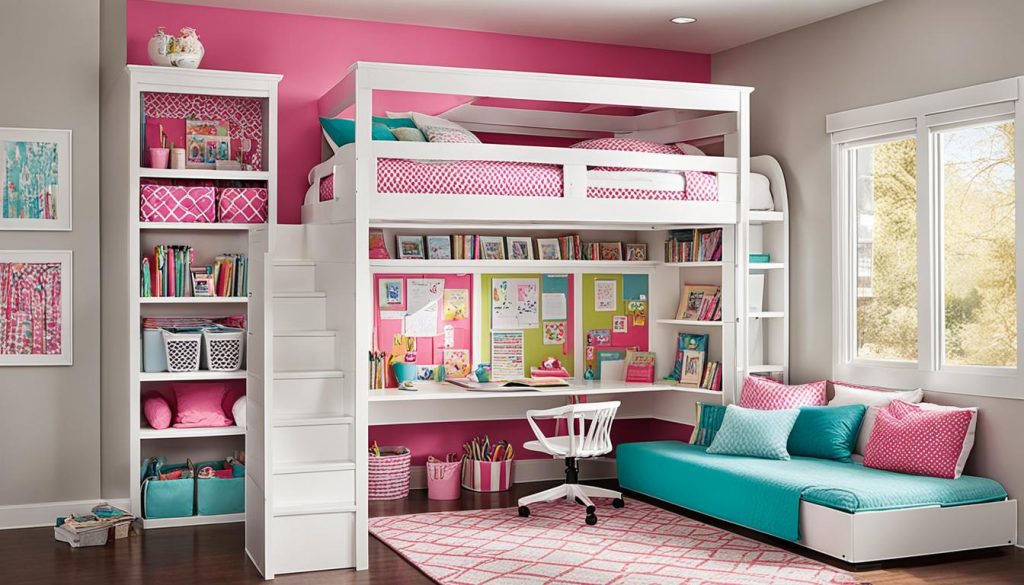 space-saving solutions for girls bedroom