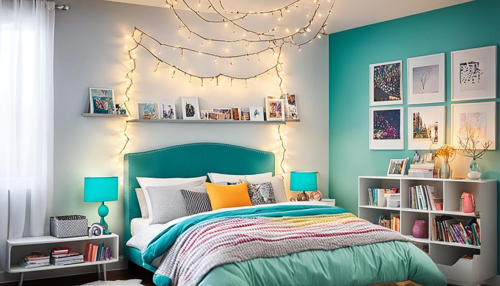 teenage room decor accent wall