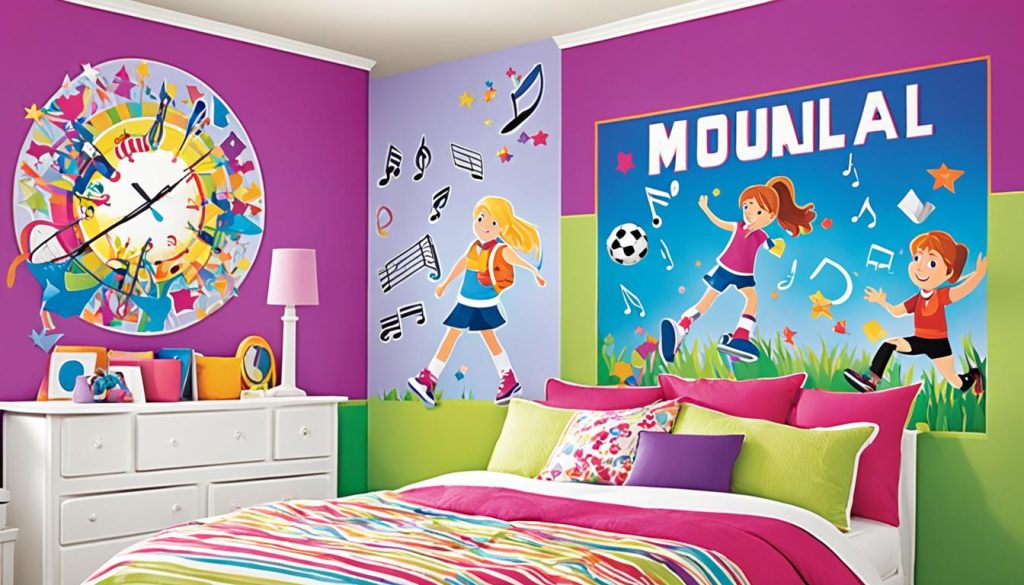 transforming a girl's bedroom with art