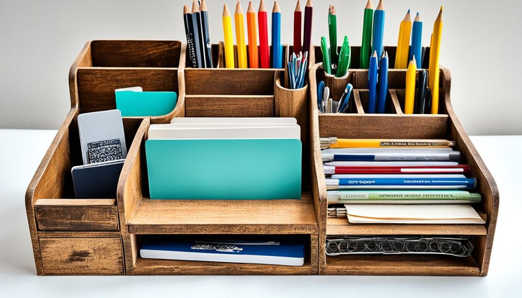 upcycled desk organizers