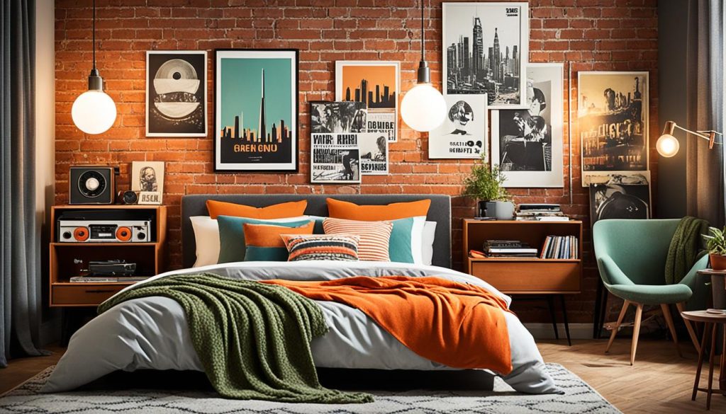 urban vintage bedrooms