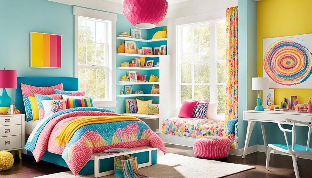 vibrant paint colors for girls room design