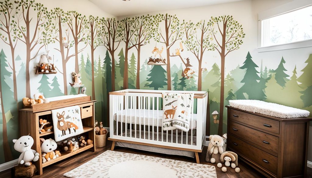 woodland themed nursery decor