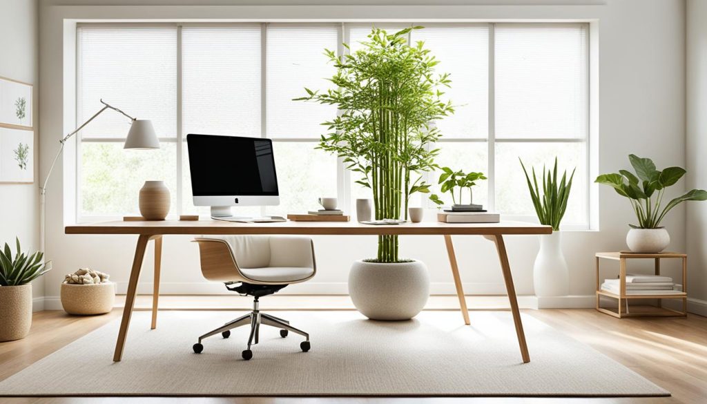 zen-inspired productivity office