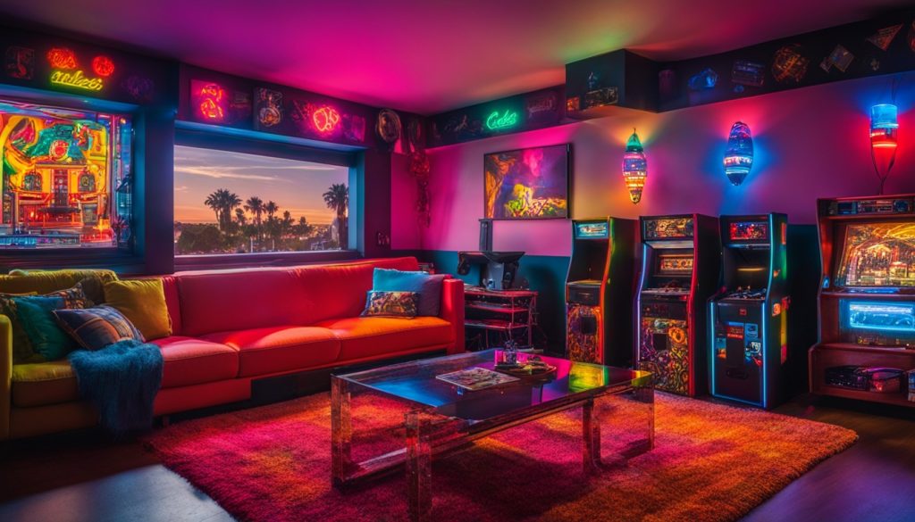 80s style room design