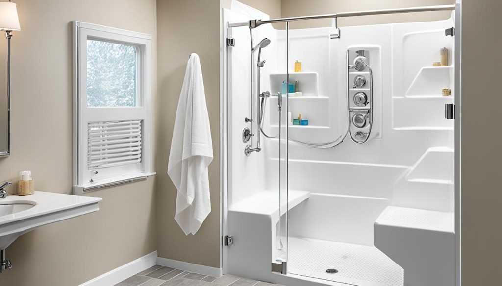 Accessible shower features