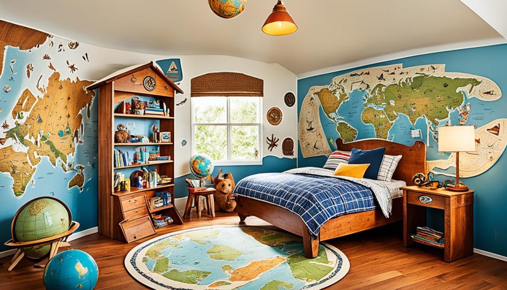 Adventure-inspired furniture for wanderlust-inspired kids' rooms