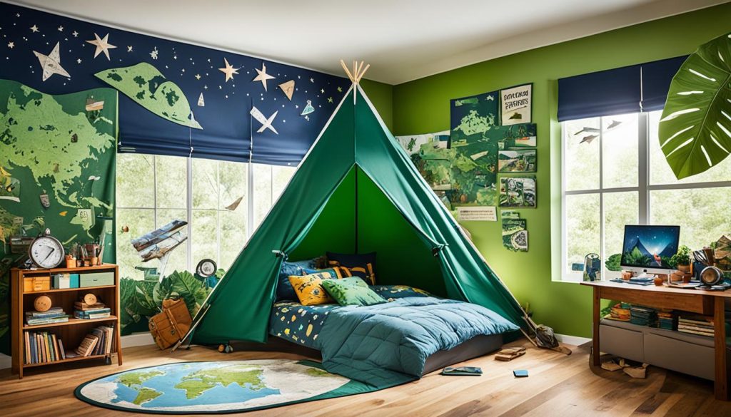 Adventure-inspired rooms for young explorers