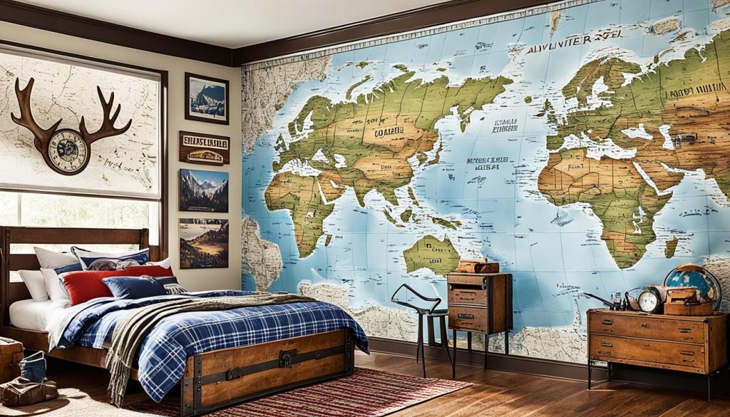 Adventure-themed rooms