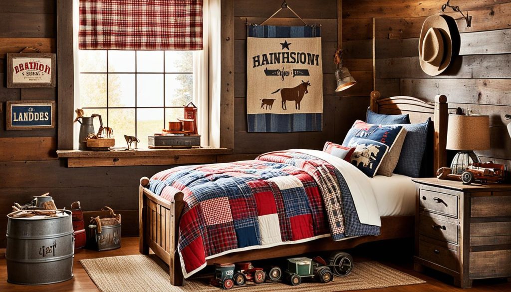 Barn-themed furniture and accessories