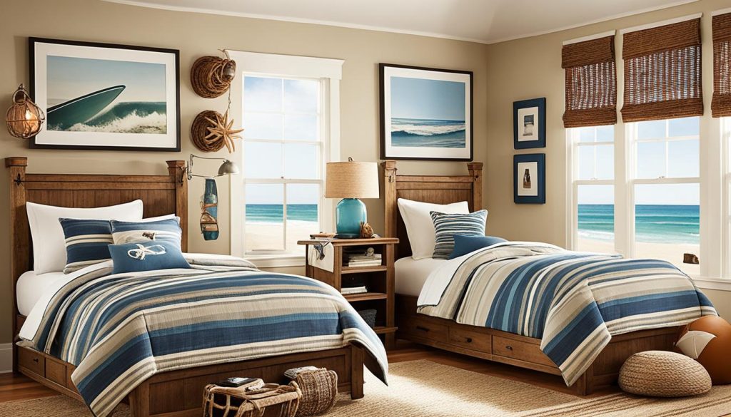 Beach-inspired textures for surfer style kids' spaces