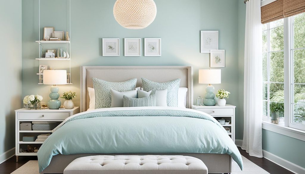 Bedroom color schemes for visual space expansion