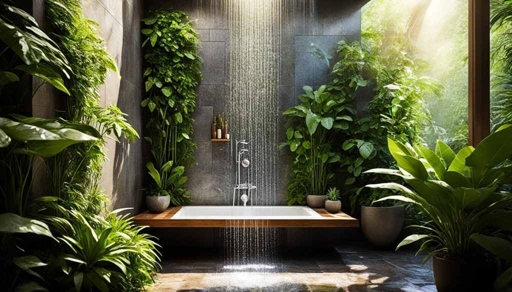 Biophilic shower design