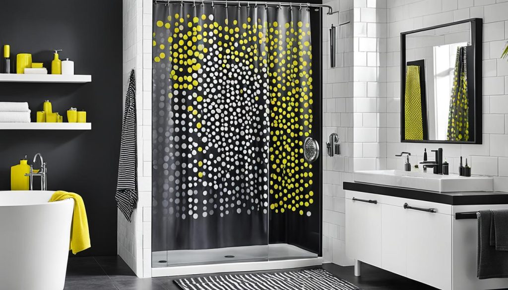 Bold shower color schemes