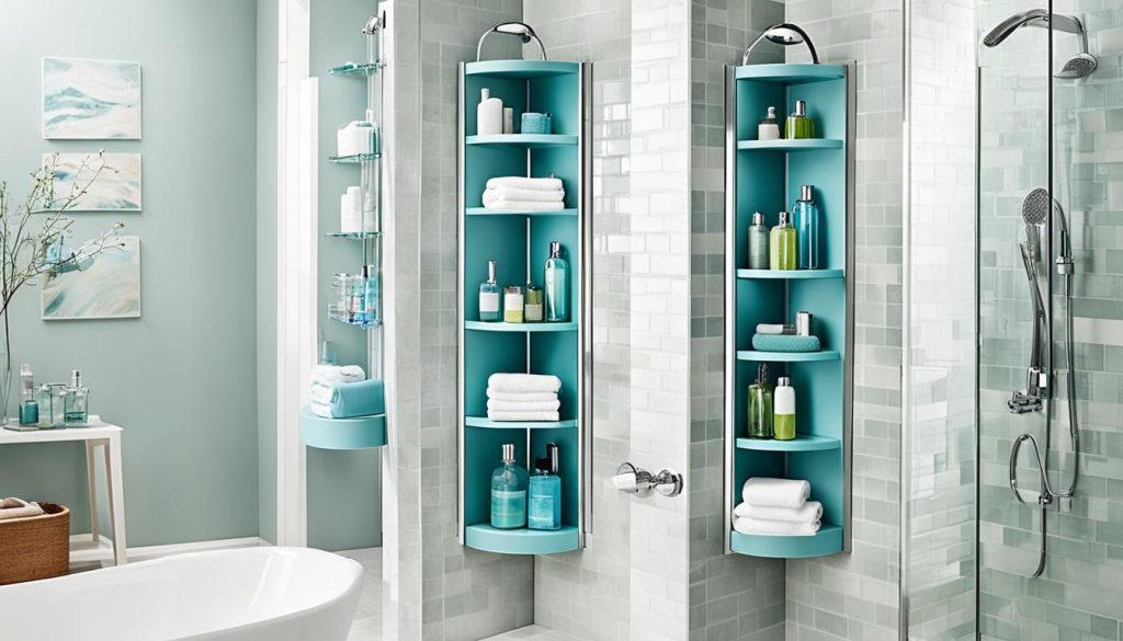 Clutter-free shower designs