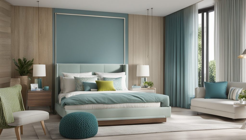 Color palette for small bedroom