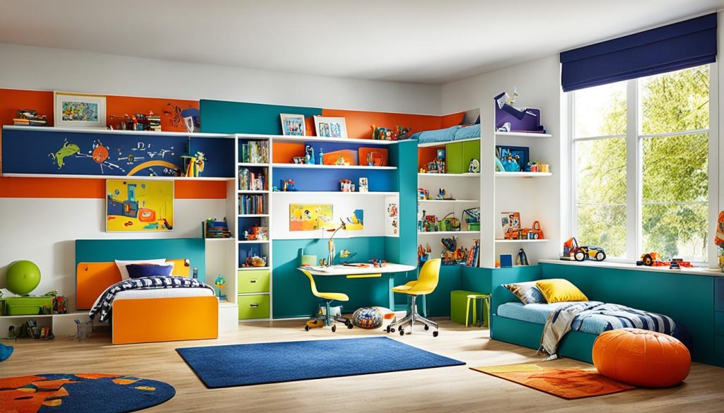 Colorful bedroom furniture