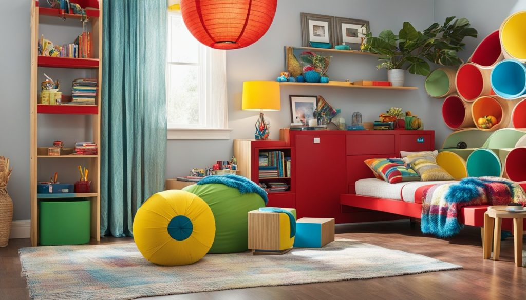 Colorful play spaces for kids