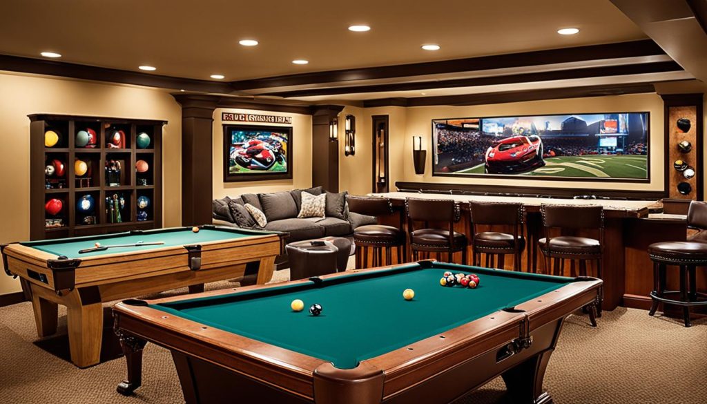 Comfortable seating in game room design