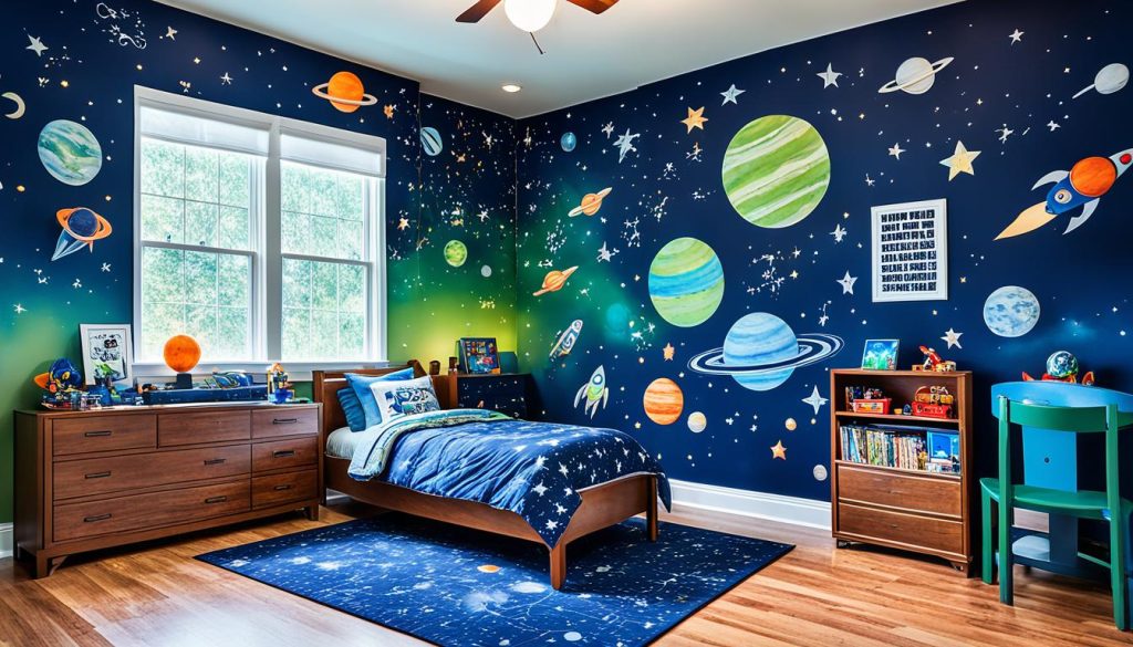 Cozy boys bedroom design