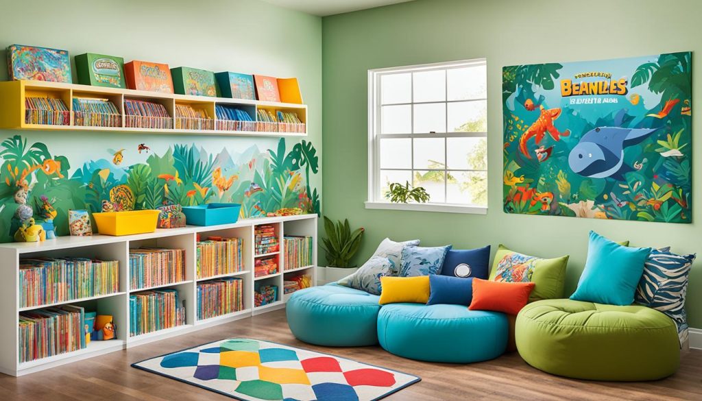 Creative storage solutions for children's activity room