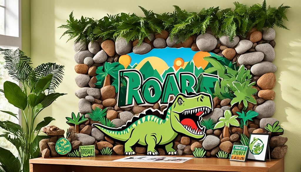 Custom dinosaur signs for prehistoric decor