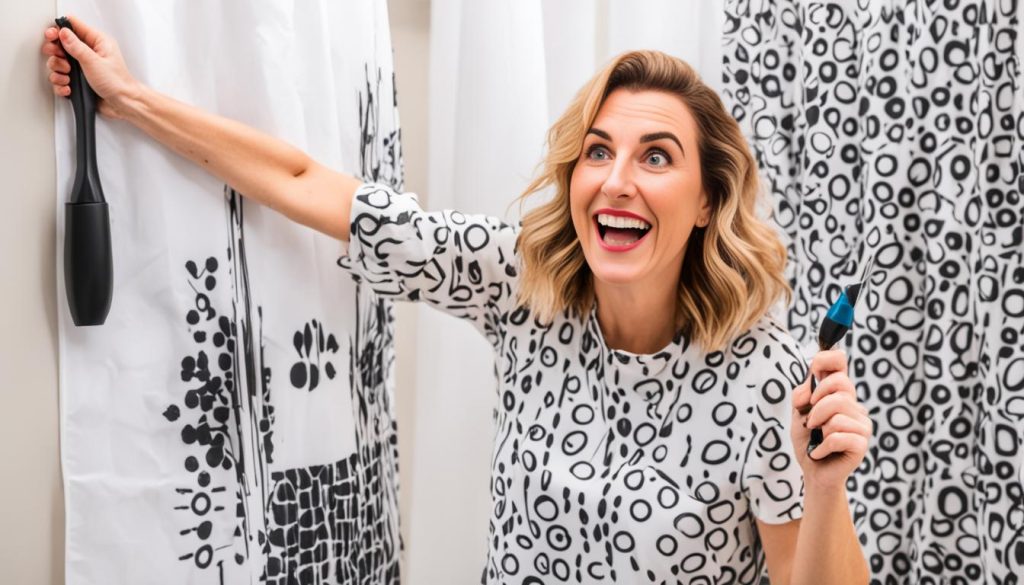 Custom shower curtains DIY project