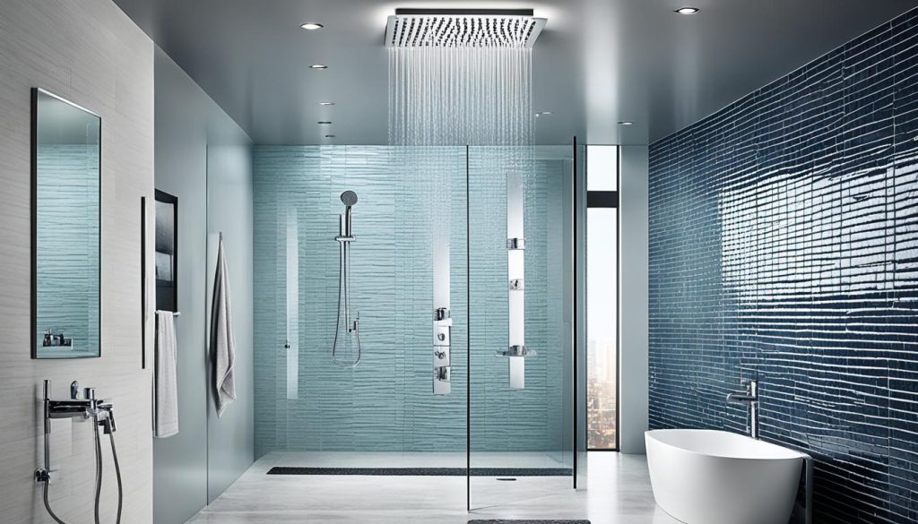 Customizable shower experiences with rainfall showerheads