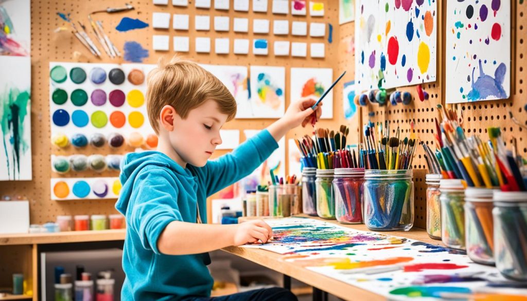 DIY projects for boys art studio