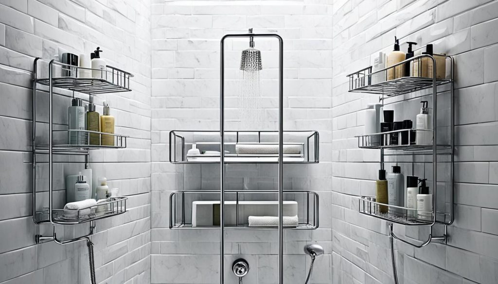 DIY shower storage