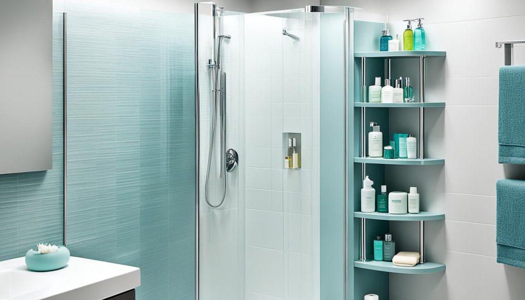 DIY shower storage ideas