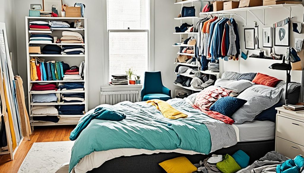 Decluttering bedrooms