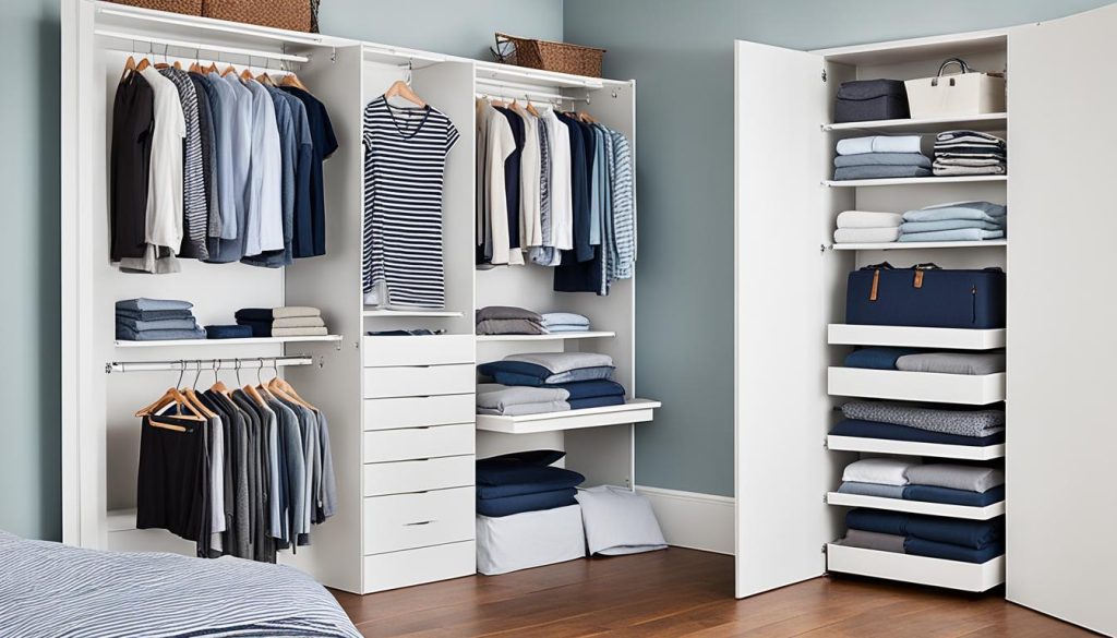 Efficient closet organization in small bedrooms