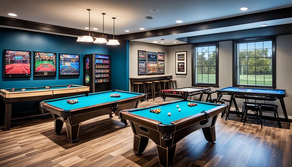 Efficient game room layouts