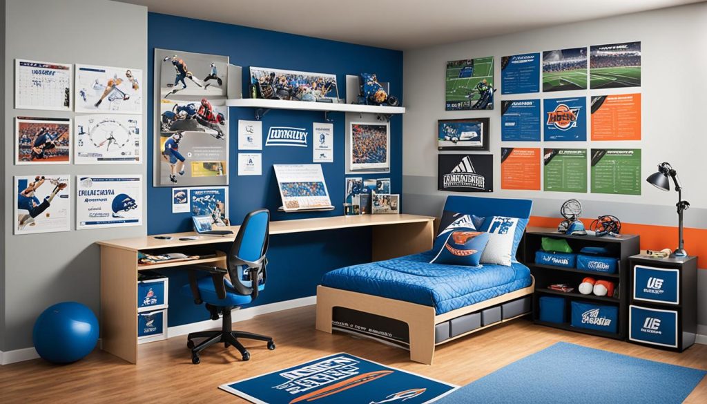 Ergonomic furniture in youth sports bedrooms