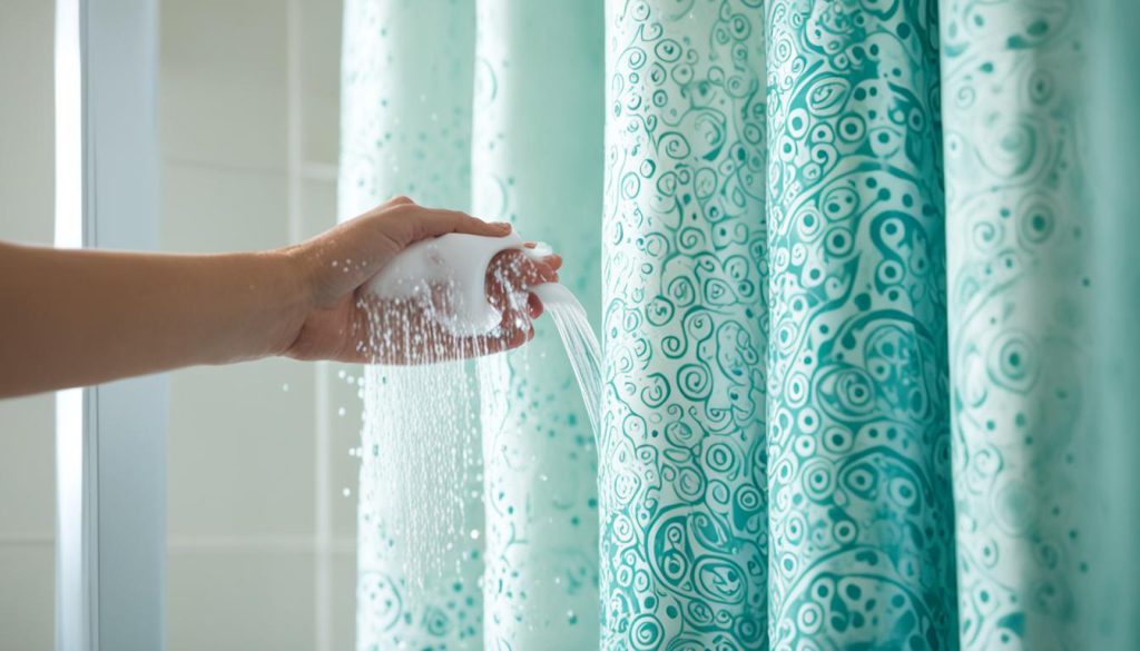 Ethnic shower curtain care