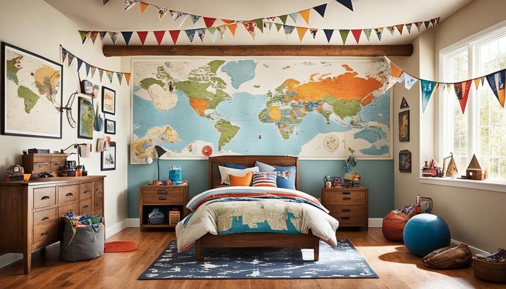 Explorer-inspired rooms for children