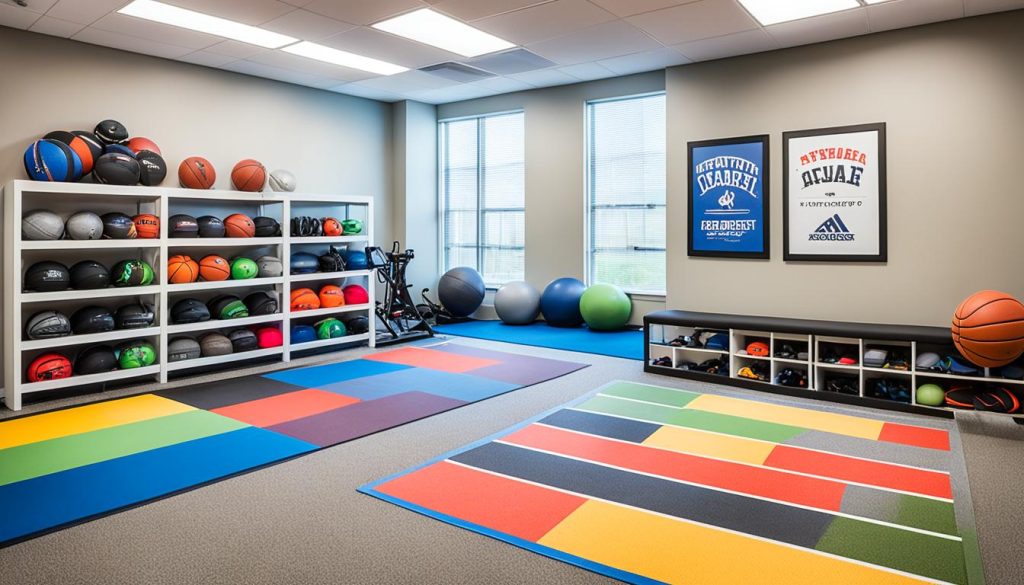 Flooring options for kids' athlete room ideas