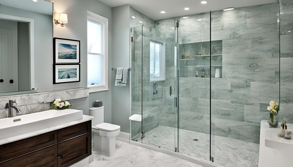 Frameless glass shower doors