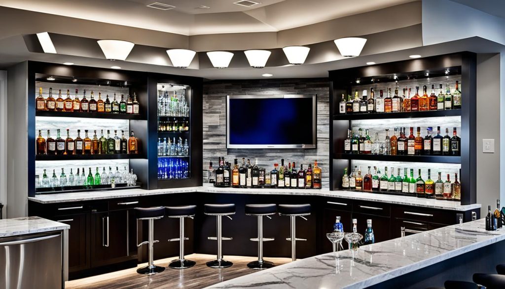 Game room bar design