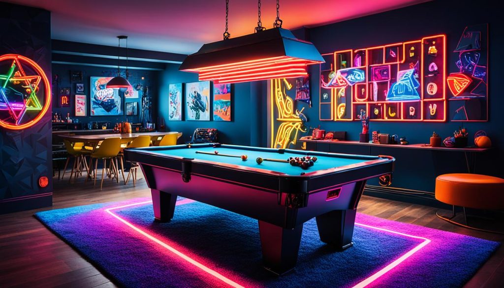 Game room lighting ideas