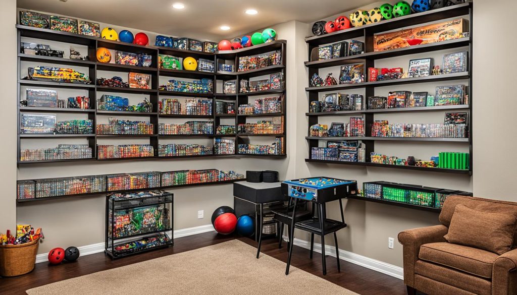 Game room organization ideas