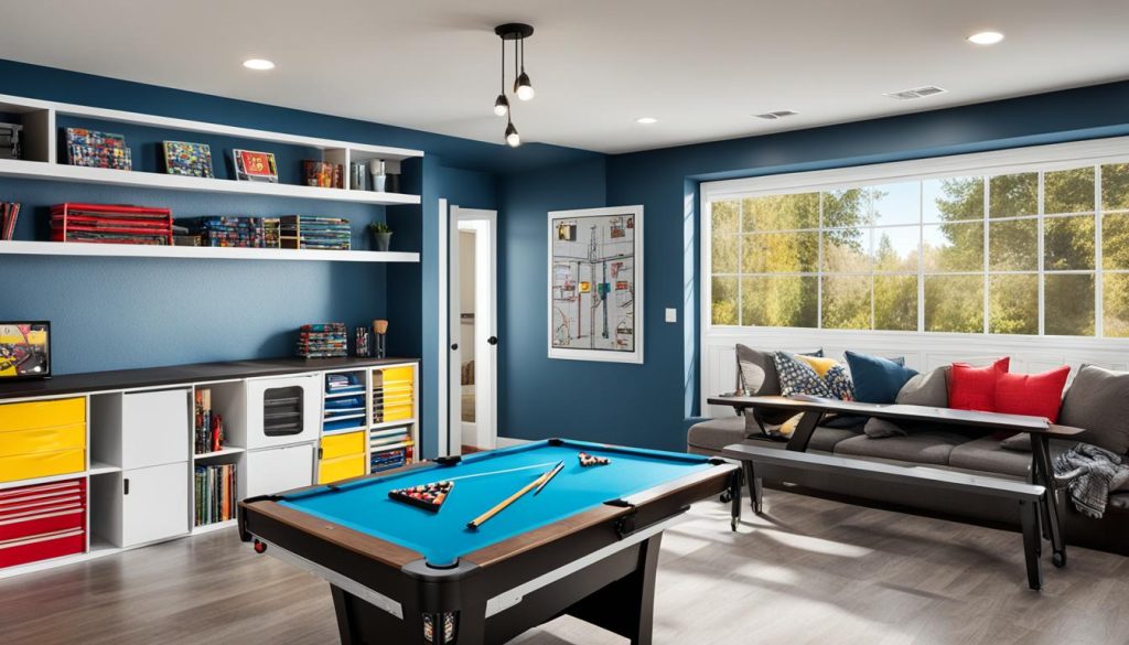 Game room storage solutions