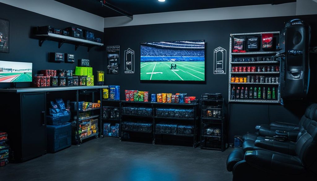 Garage game room conversion