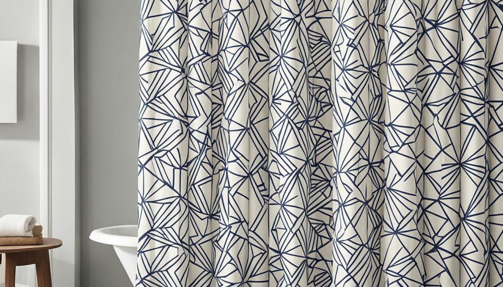 Geometric shower curtains