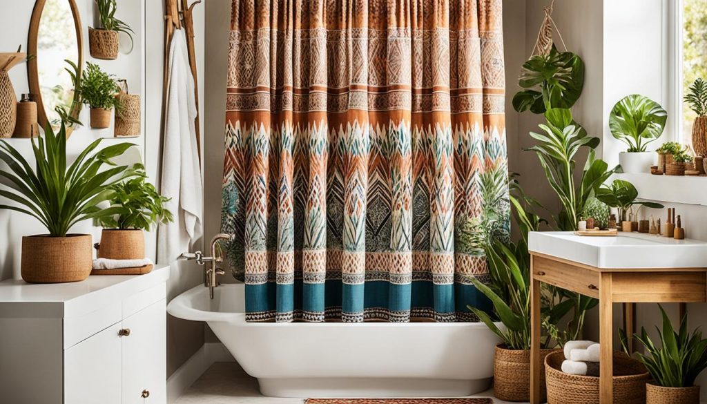 Global-inspired bathroom decor