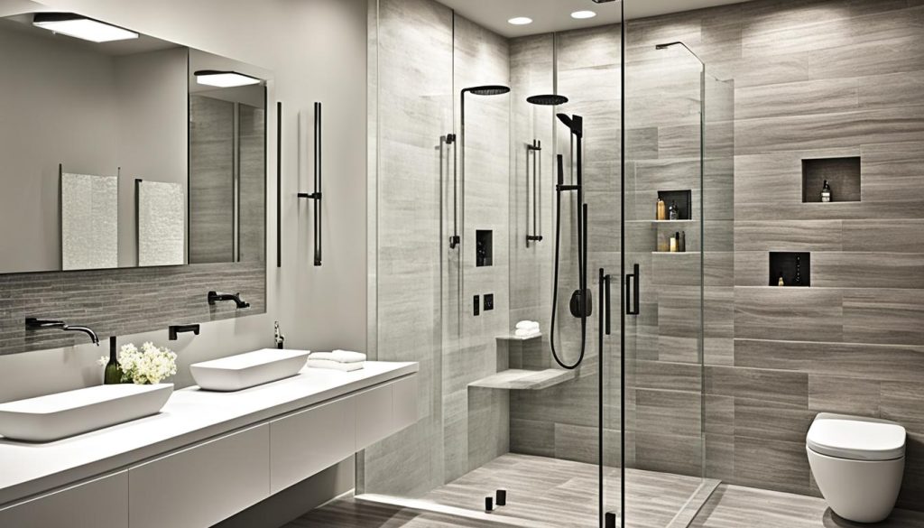 Heated bathroom floors for luxury showers