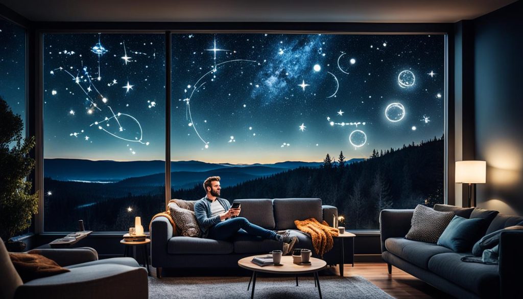 Indoor stargazing with apps