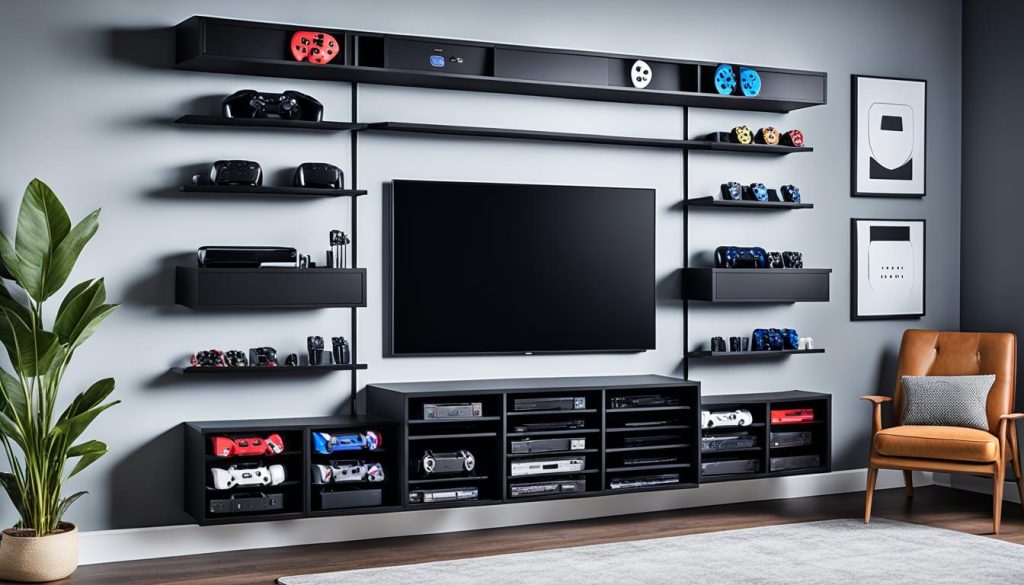 Innovative storage ideas for game room accessories