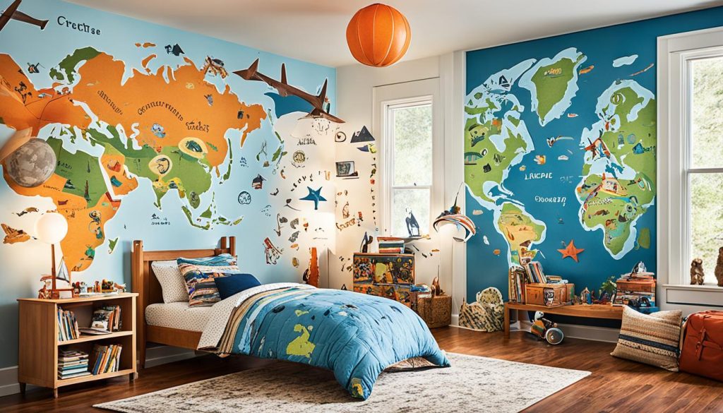 Kids' adventure room decor